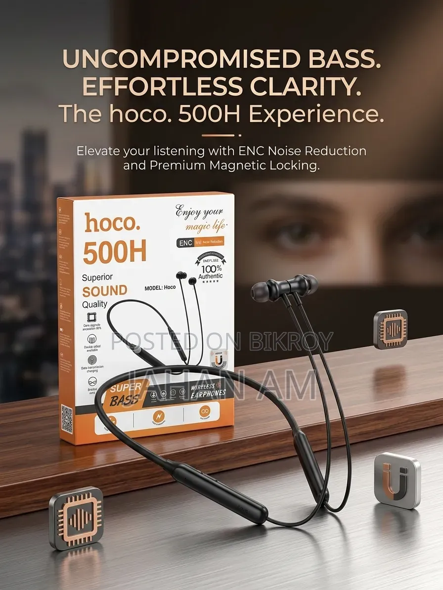 Hoco 500h Wireless Neckband