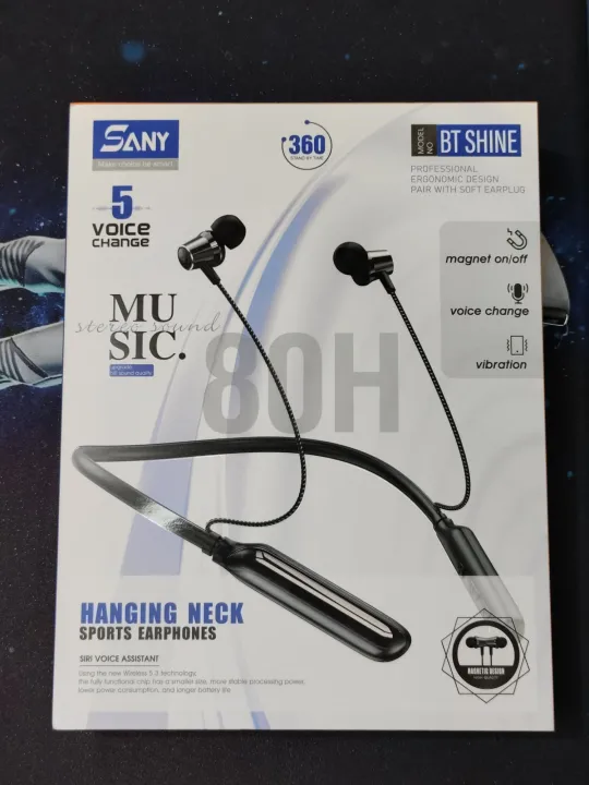 SANY BT Shine Bluetooth Neckband 80 Hours