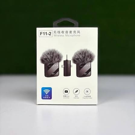 F11-2 Dual Wireless Microphone For iPhone, Type-C, Camera